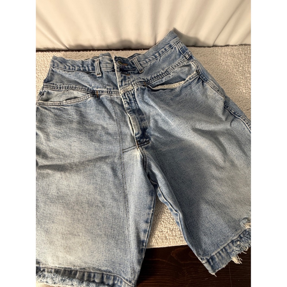 VTG Marithe Francois Girbaud Denim Shorts Light Wash Baggy 90s Mens 36